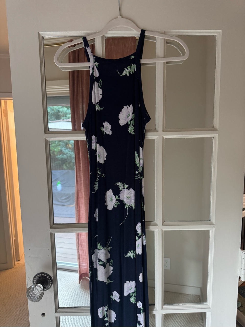 Red Herring Navy Floral Sleeveless Maxi Dress